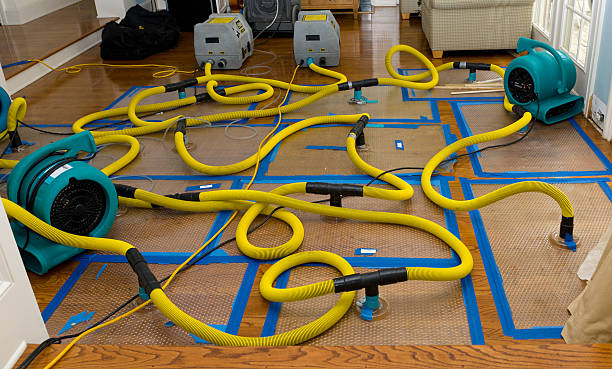 Professional Flood Damage Restoration technician working in Joshua Tree, CA